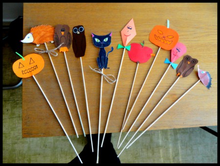 Výroba podzimní dekorace do květináčů - třídy 6. ročníků